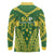 Samoa SUP Long Sleeve Polo Shirt Samoan Coat Of Arms - Polynesian Pride