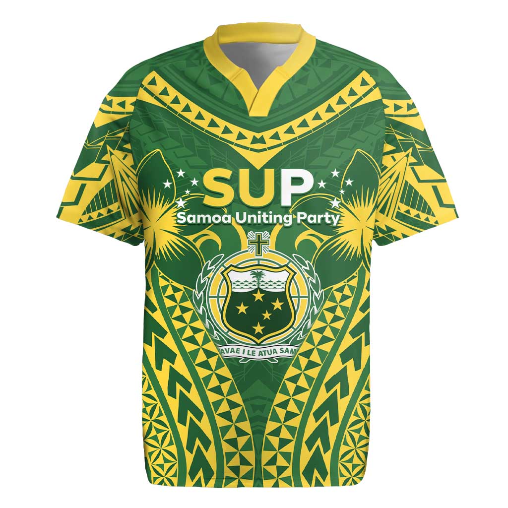 Samoa SUP Rugby Jersey Samoan Coat Of Arms - Polynesian Pride