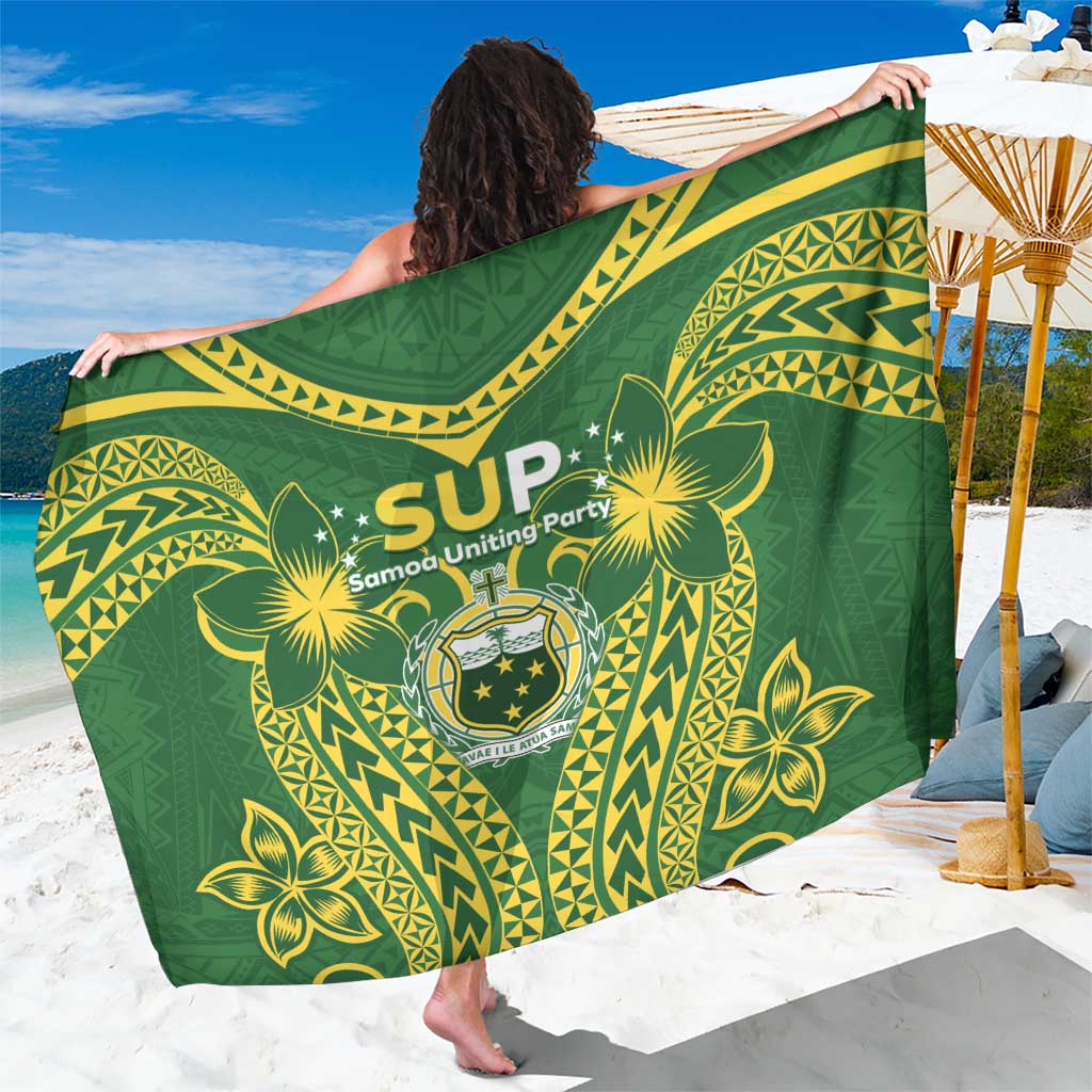 Samoa SUP Sarong Samoan Coat Of Arms LT05 One Size 44 x 66 inches Green - Polynesian Pride
