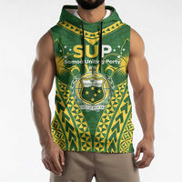 Samoa SUP Sleeveless Hoodie Samoan Coat Of Arms - Polynesian Pride