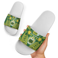 Samoa SUP Slide Sandals Samoan Coat Of Arms - Polynesian Pride