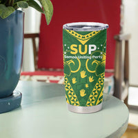 Samoa SUP Tumbler Cup Samoan Coat Of Arms - Polynesian Pride