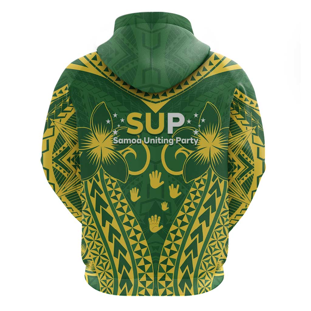 Samoa SUP Zip Hoodie Samoan Coat Of Arms LT05 - Polynesian Pride