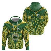 Samoa SUP Zip Hoodie Samoan Coat Of Arms LT05 - Polynesian Pride