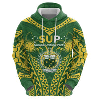 Samoa SUP Zip Hoodie Samoan Coat Of Arms LT05 - Polynesian Pride