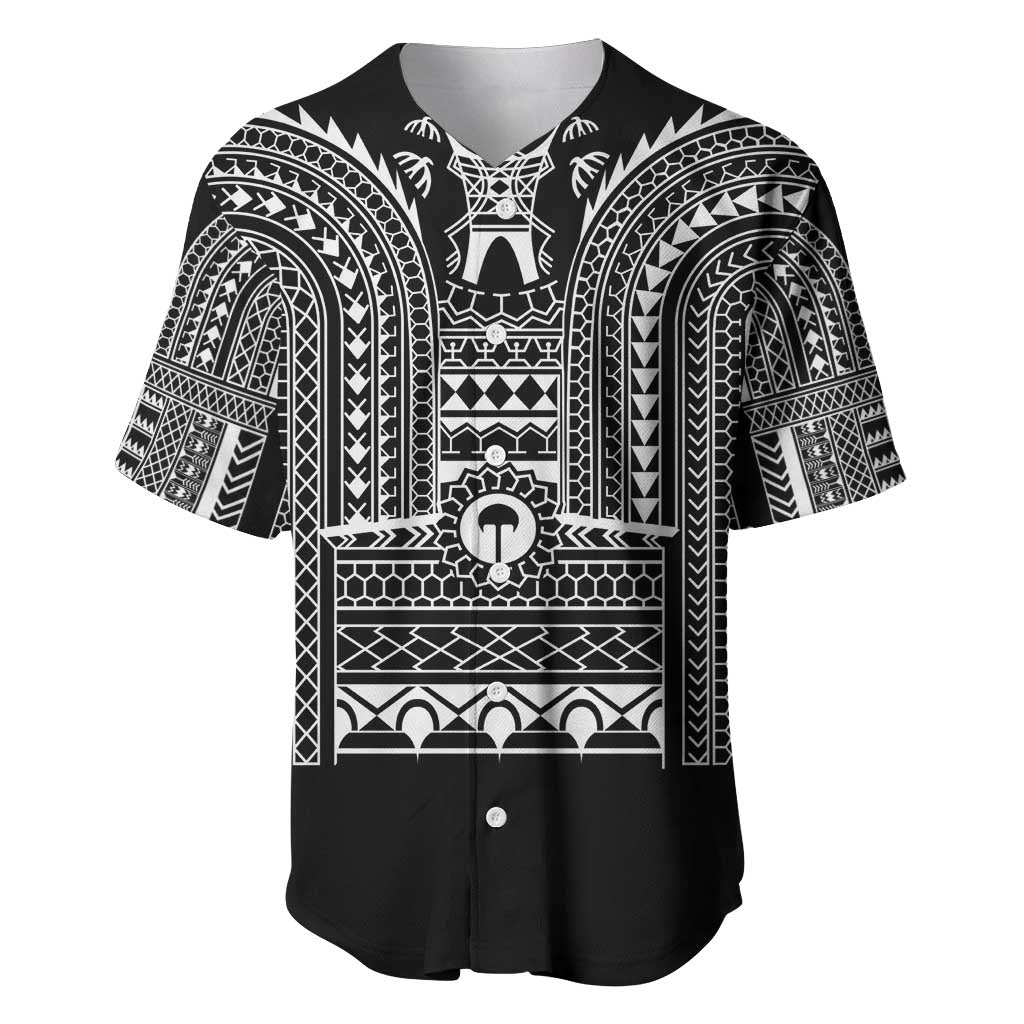 Philippines Igorot Tribal Art Tattoo Black Baseball Jersey - Polynesian Pride