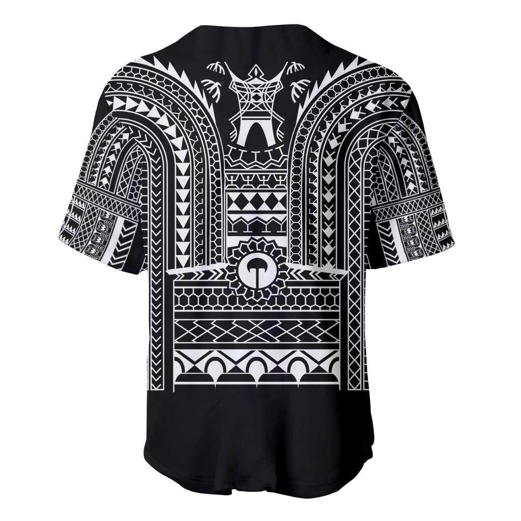 Philippines Igorot Tribal Art Tattoo Black Baseball Jersey - Polynesian Pride