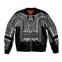 Philippines Igorot Tribal Art Tattoo Black Bomber Jacket - Polynesian Pride