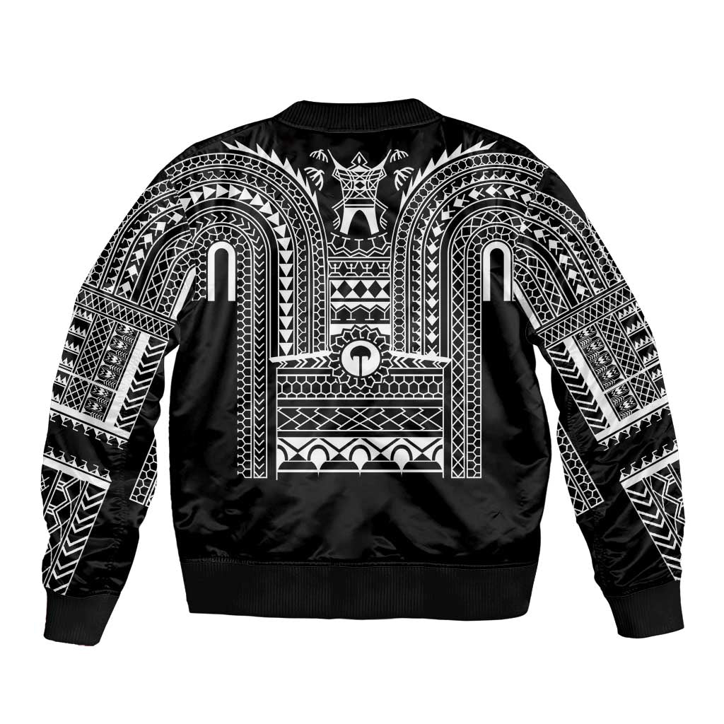 Philippines Igorot Tribal Art Tattoo Black Bomber Jacket - Polynesian Pride