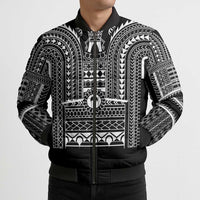 Philippines Igorot Tribal Art Tattoo Black Bomber Puffer Jacket - Polynesian Pride