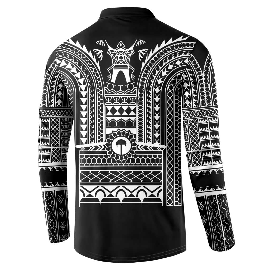 Philippines Igorot Tribal Art Tattoo Black Button Sweatshirt - Polynesian Pride