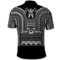 Philippines Igorot Tribal Art Tattoo Black Polo Shirt - Polynesian Pride