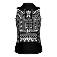 Philippines Igorot Tribal Art Tattoo Black Women Sleeveless Polo Shirt - Polynesian Pride