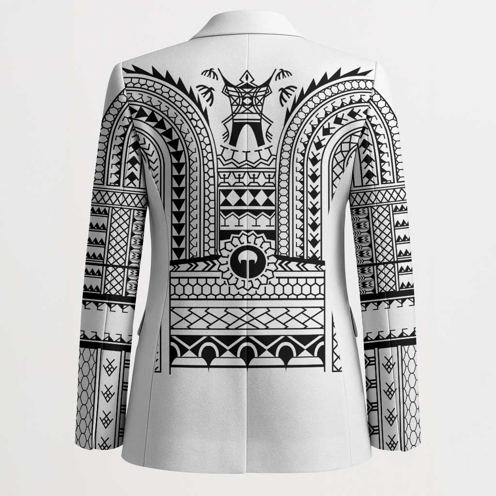 Philippines Igorot Tribal Art Tattoo White Blazer - Polynesian Pride