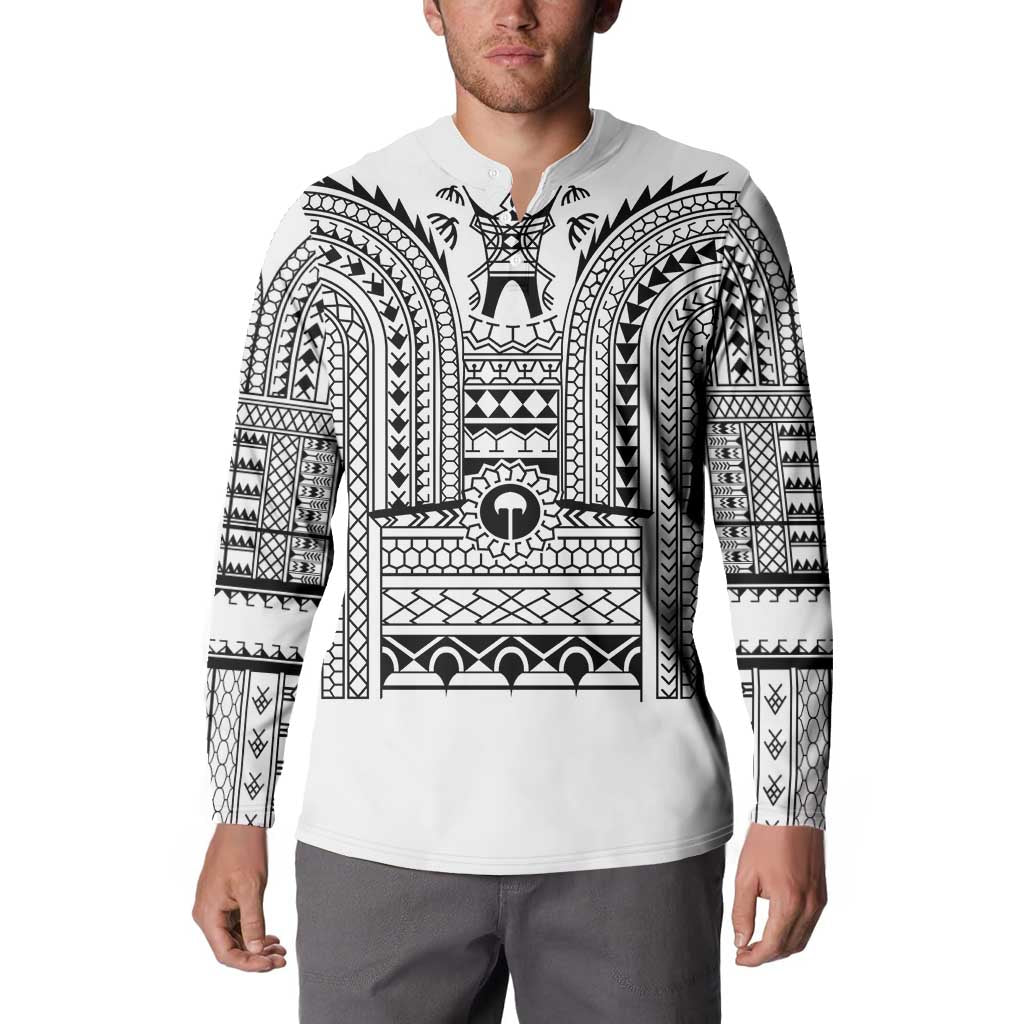 Philippines Igorot Tribal Art Tattoo White Button Sweatshirt - Polynesian Pride