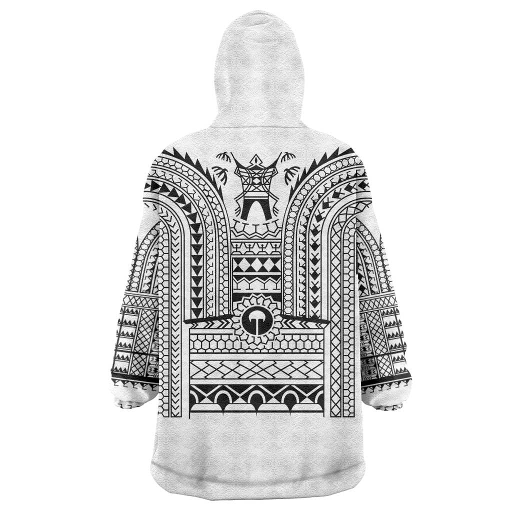 Philippines Igorot Tribal Art Tattoo White Wearable Blanket Hoodie - Polynesian Pride