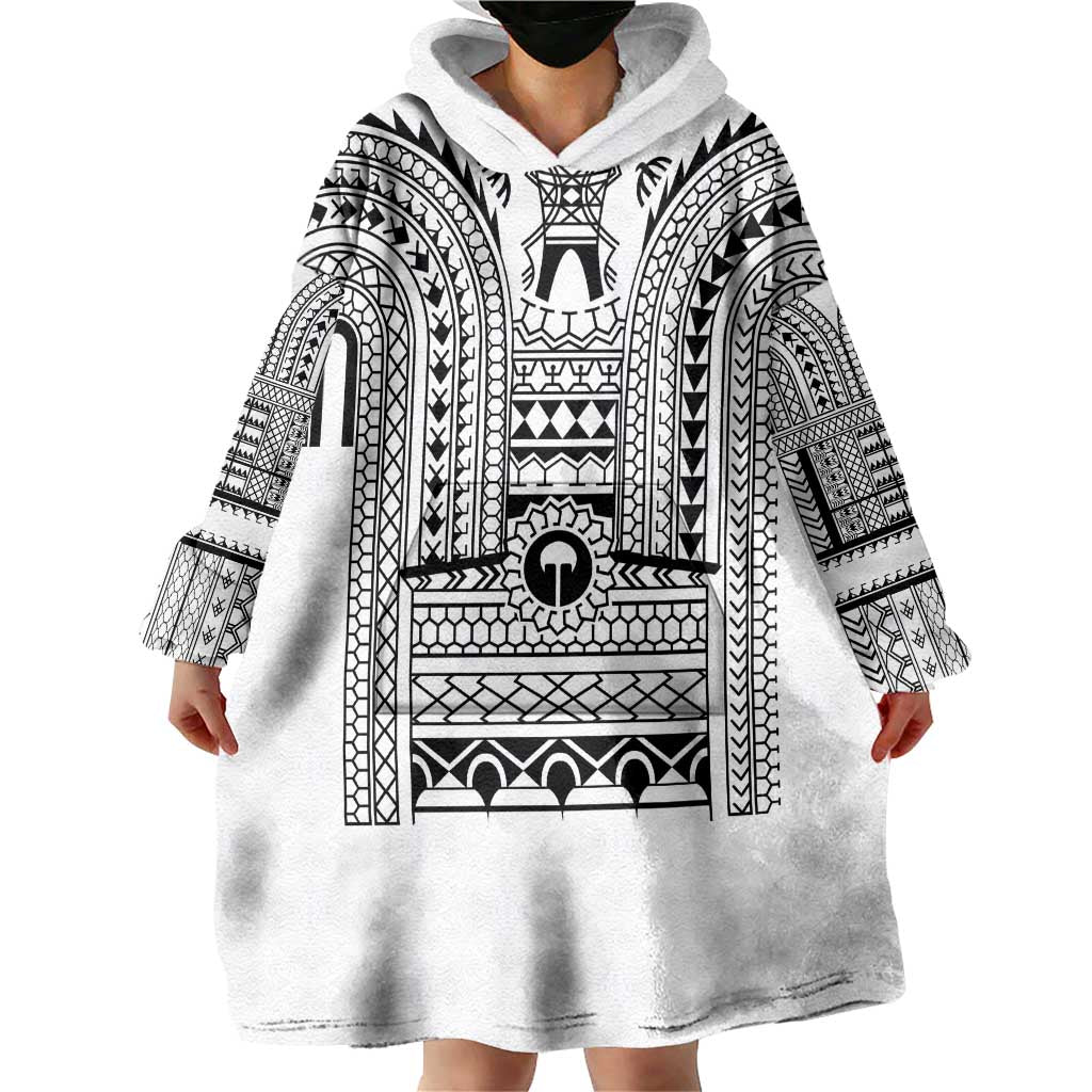 Philippines Igorot Tribal Art Tattoo White Wearable Blanket Hoodie - Polynesian Pride