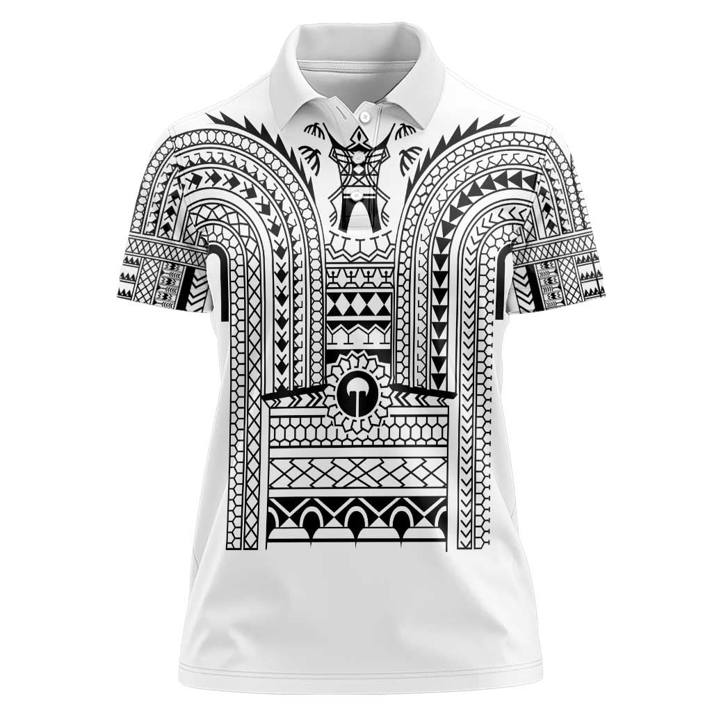Philippines Igorot Tribal Art Tattoo White Women Polo Shirt - Polynesian Pride