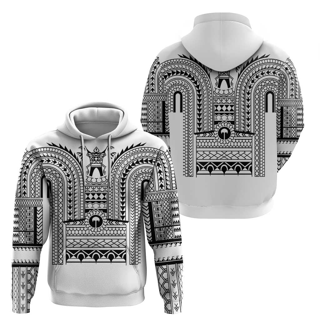 Philippines Igorot Tribal Art Tattoo White Zip Hoodie - Polynesian Pride