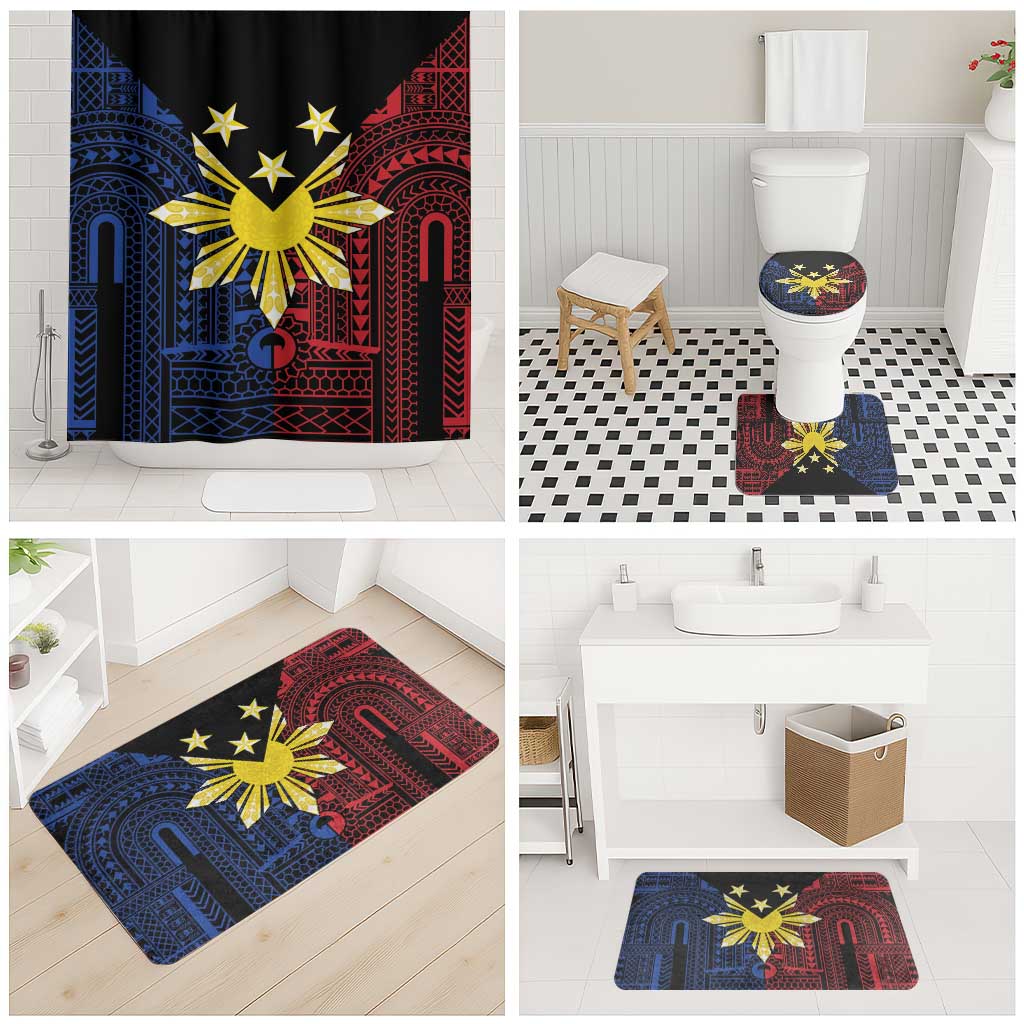 Philippines Sun Star Bathroom Set Igorot Tribal Inspiration - Polynesian Pride