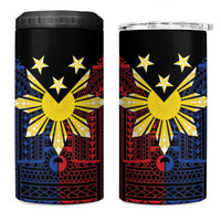 Philippines Sun Star 4 in 1 Can Cooler Tumbler Igorot Tribal Inspiration - Polynesian Pride