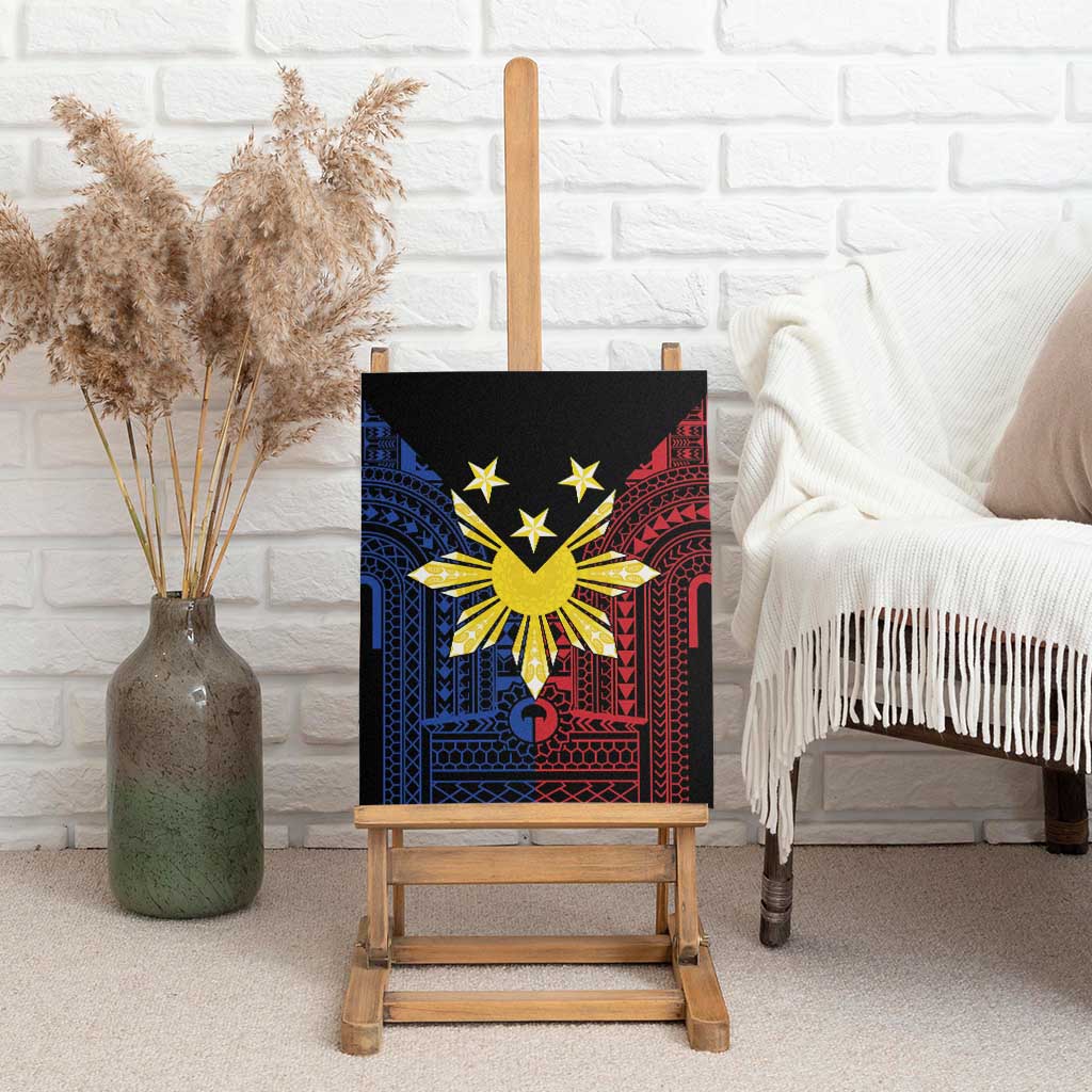 Philippines Sun Star Canvas Wall Art Igorot Tribal Inspiration - Polynesian Pride