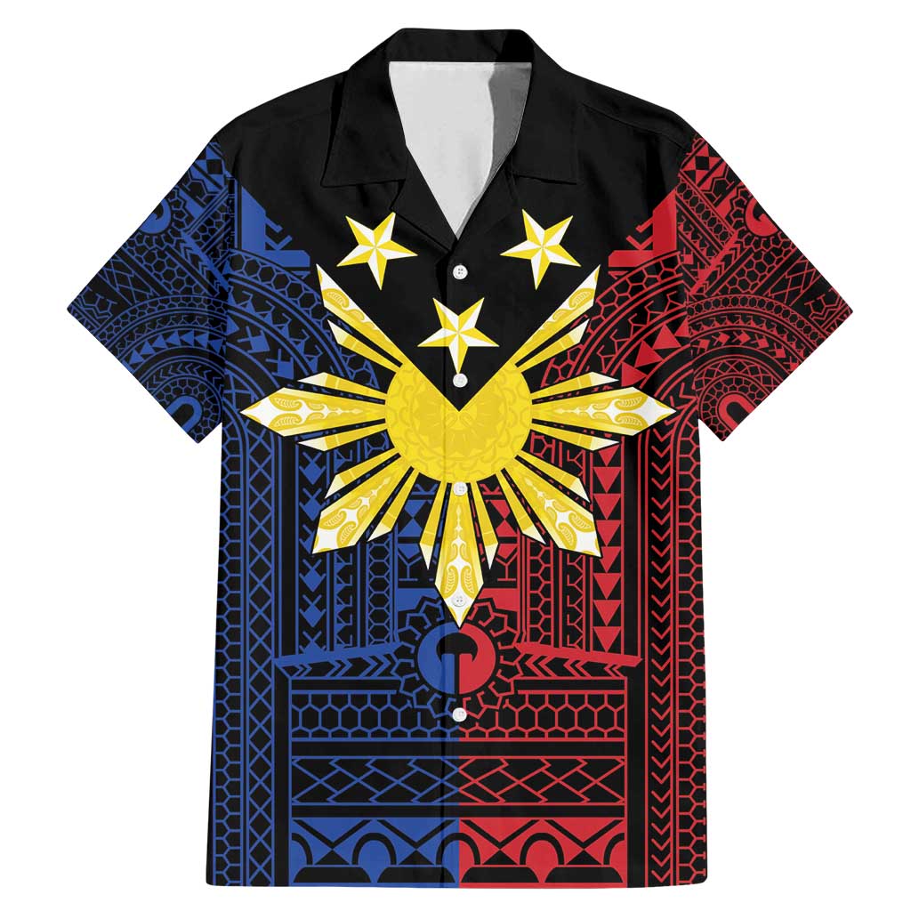 Philippines Sun Star Family Matching Mermaid Dress and Hawaiian Shirt Igorot Tribal Inspiration - Polynesian Pride