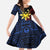 Philippines Sun Star Family Matching Off The Shoulder Long Sleeve Dress and Hawaiian Shirt Igorot Tribal Inspiration - Polynesian Pride