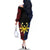 Philippines Sun Star Family Matching Off The Shoulder Long Sleeve Dress and Hawaiian Shirt Igorot Tribal Inspiration - Polynesian Pride