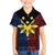 Philippines Sun Star Family Matching Off The Shoulder Long Sleeve Dress and Hawaiian Shirt Igorot Tribal Inspiration - Polynesian Pride