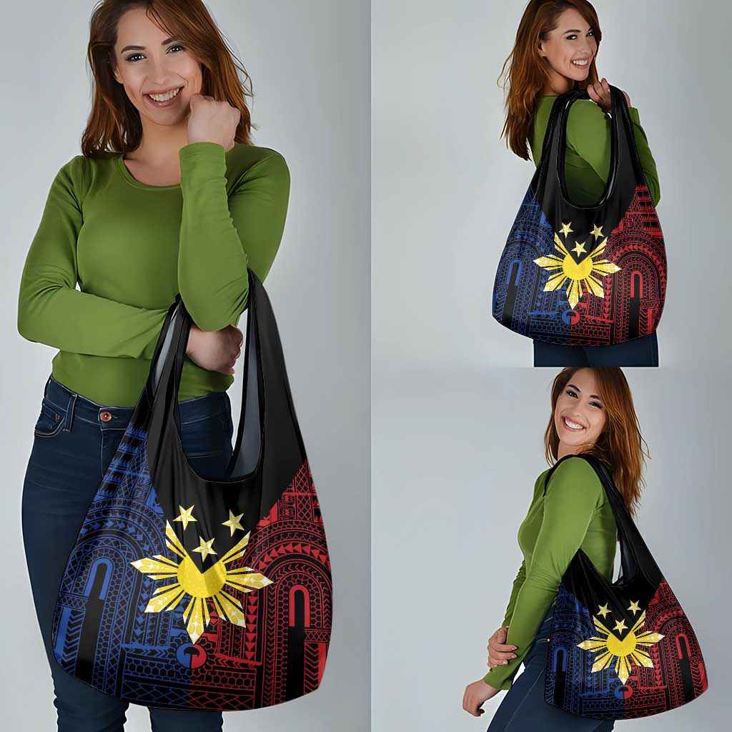 Philippines Sun Star Grocery Bag Igorot Tribal Inspiration - Polynesian Pride