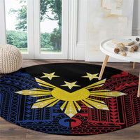 Philippines Sun Star Round Carpet Igorot Tribal Inspiration - Polynesian Pride