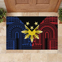 Philippines Sun Star Rubber Doormat Igorot Tribal Inspiration - Polynesian Pride