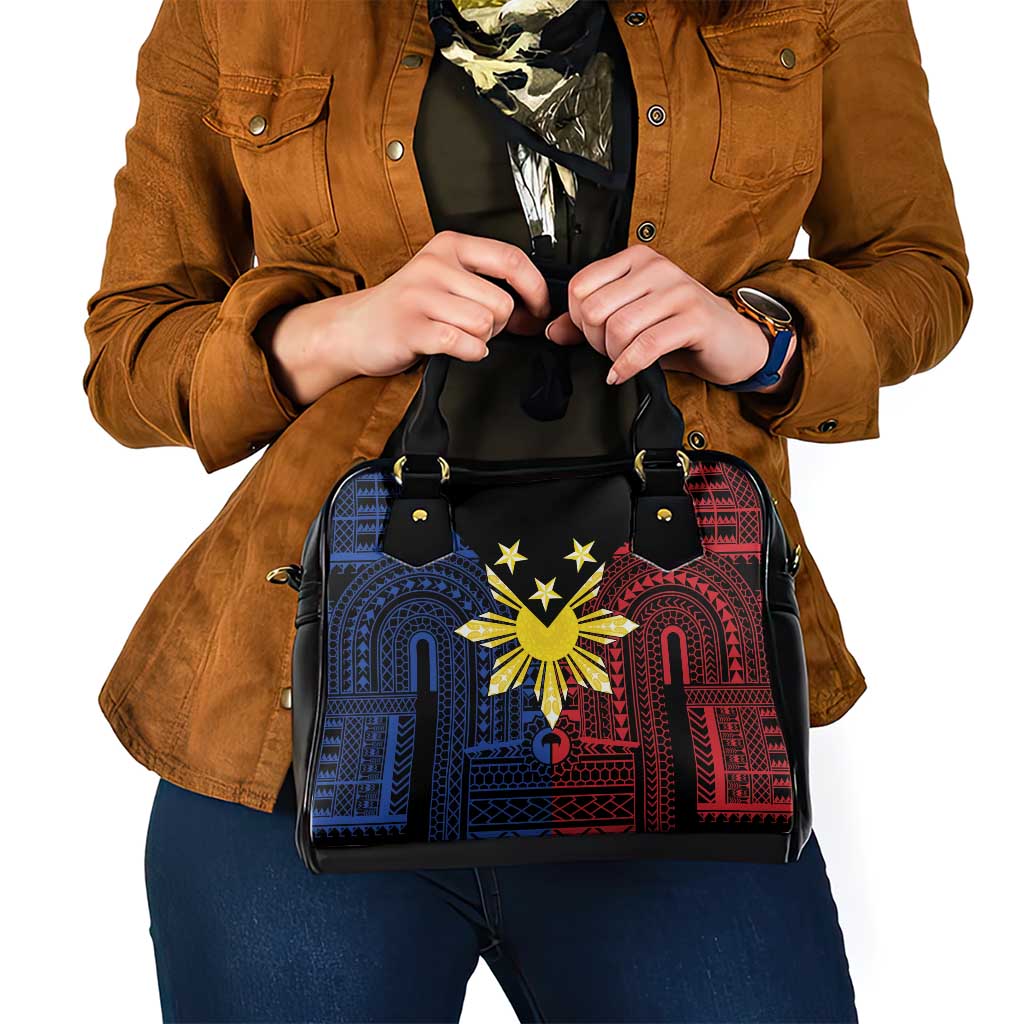 Philippines Sun Star Shoulder Handbag Igorot Tribal Inspiration - Polynesian Pride