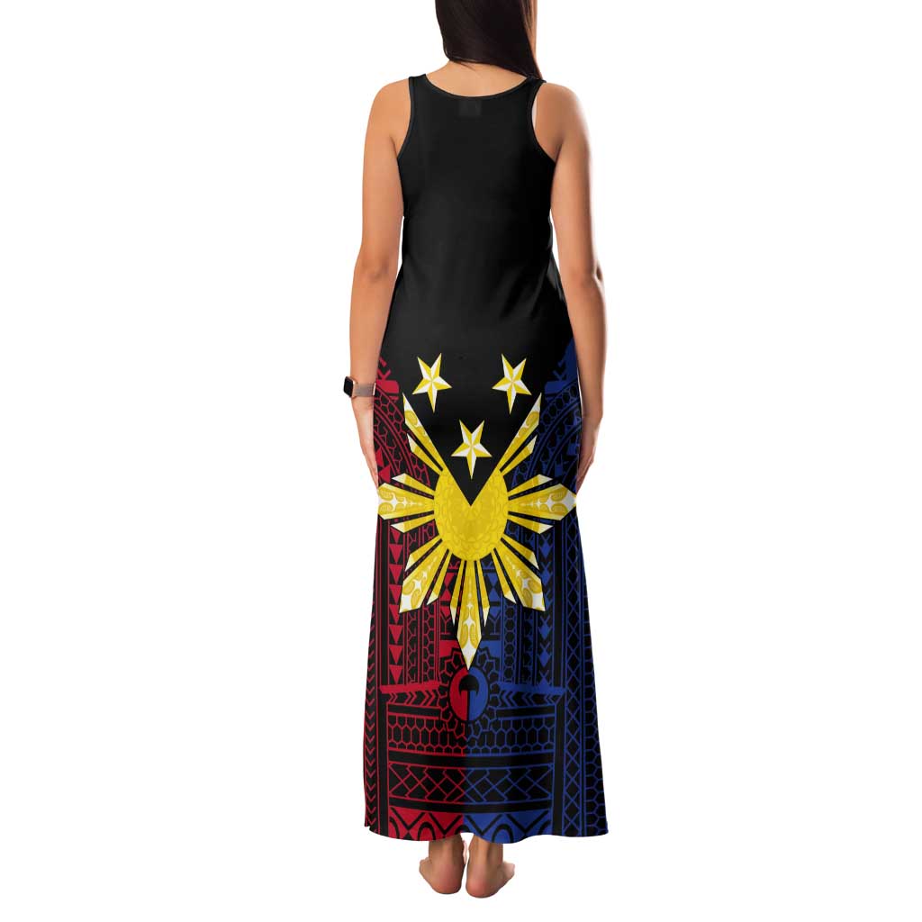 Philippines Sun Star Tank Maxi Dress Igorot Tribal Inspiration - Polynesian Pride