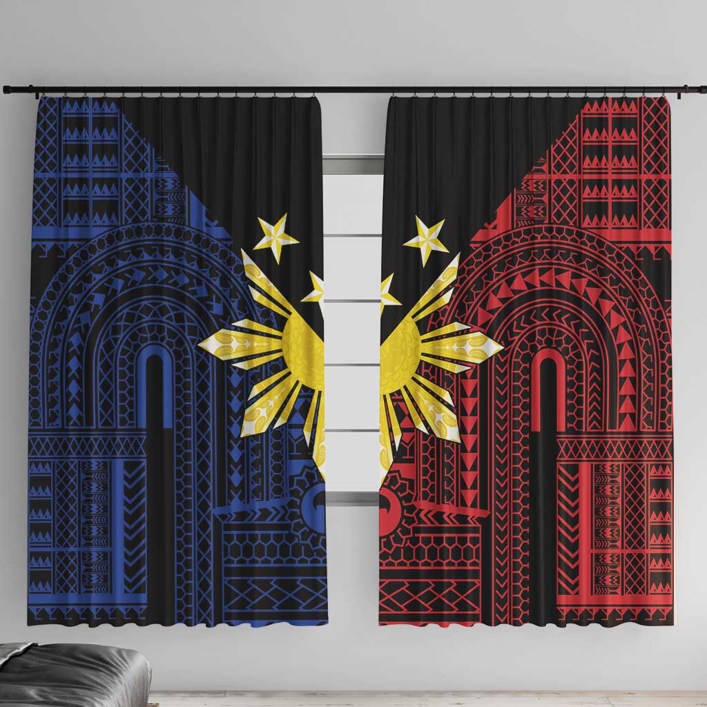 Philippines Sun Star Window Curtain Igorot Tribal Inspiration - Polynesian Pride