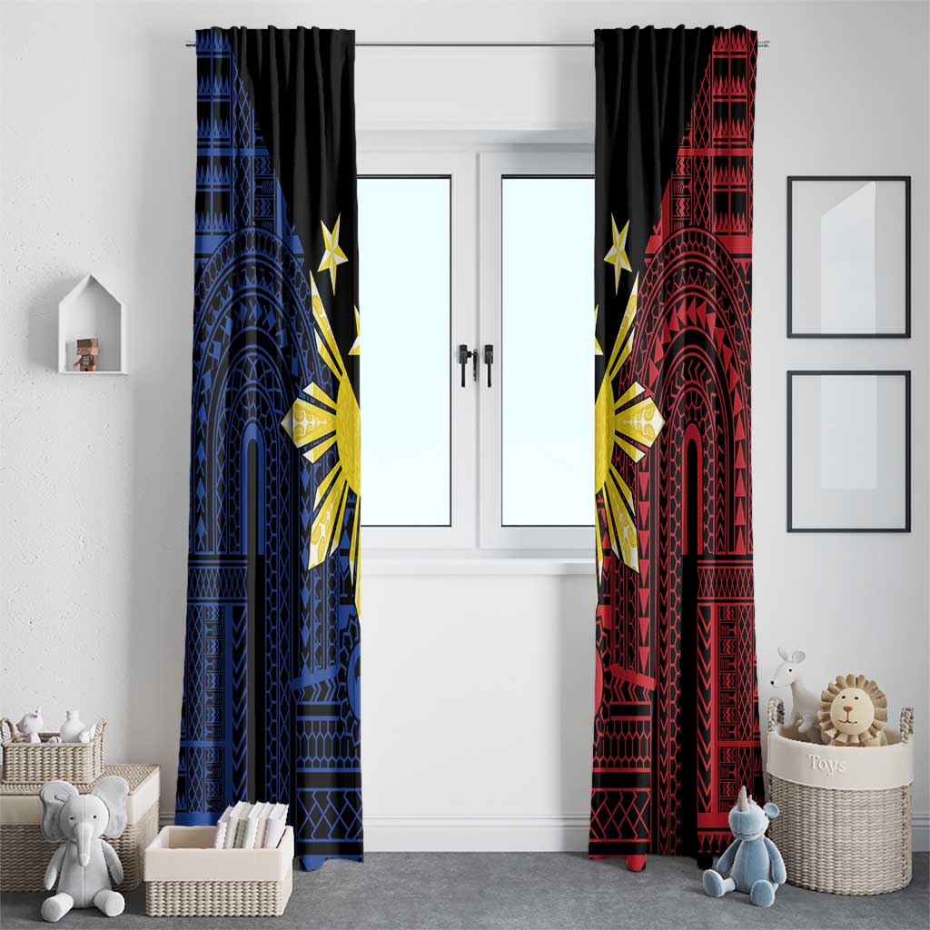 Philippines Sun Star Window Curtain Igorot Tribal Inspiration - Polynesian Pride