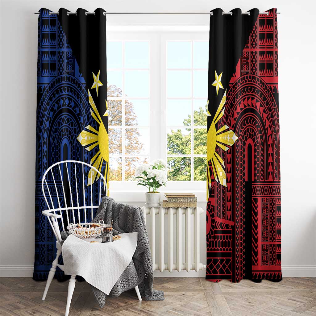 Philippines Sun Star Window Curtain Igorot Tribal Inspiration - Polynesian Pride