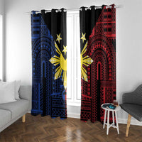 Philippines Sun Star Window Curtain Igorot Tribal Inspiration - Polynesian Pride
