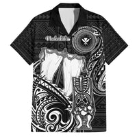 Personalized Hawaii Makahiki Season Family Matching Long Sleeve Bodycon Dress and Hawaiian Shirt Akua Loa Polynesian Pattern LT05 Dad's Shirt - Short Sleeve Black - Polynesian Pride