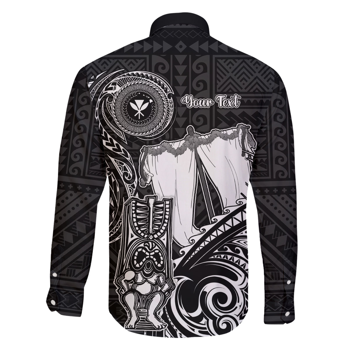 Personalized Hawaii Makahiki Season Family Matching Long Sleeve Bodycon Dress and Hawaiian Shirt Akua Loa Polynesian Pattern LT05 - Polynesian Pride