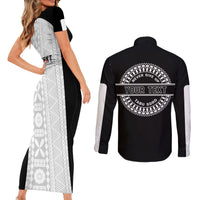 Personalized Fiji Obstacle Race 2023 Couples Matching Short Sleeve Bodycon Dress and Long Sleeve Button Shirts Never Give Up LT05 - Polynesian Pride