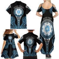 Personalized Fiji Obstacle Race 2023 Family Matching Summer Maxi Dress and Hawaiian Shirt Go Champion LT05 - Polynesian Pride