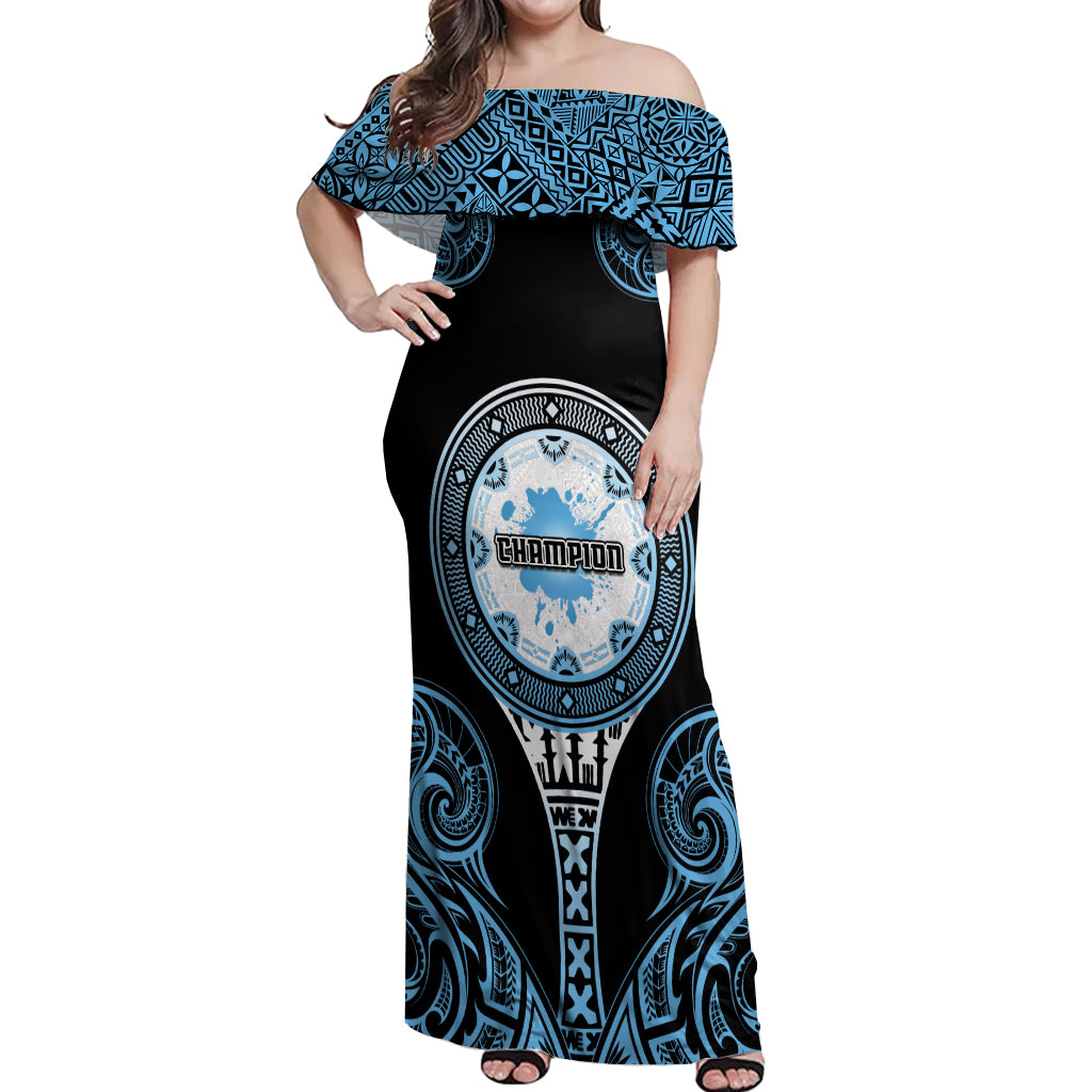 Personalized Fiji Obstacle Race 2023 Off Shoulder Maxi Dress Go Champi -  Polynesian Pride