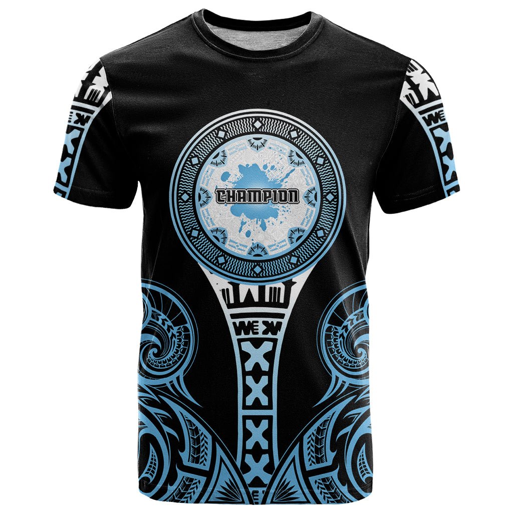 Personalized Fiji Obstacle Race 2023 T Shirt Go Champion LT05 Blue - Polynesian Pride