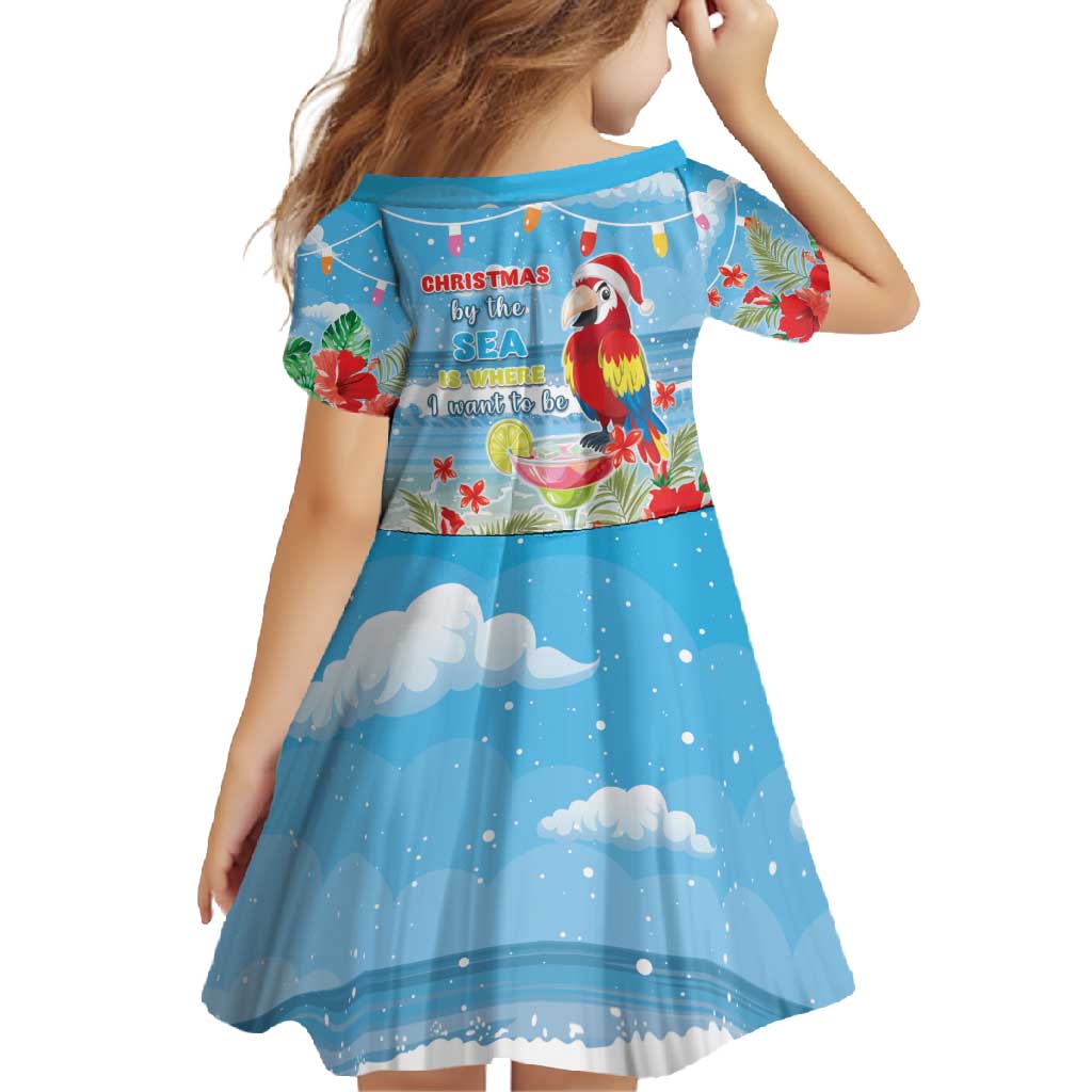 Hawaii Christmas Family Matching Mermaid Dress and Hawaiian Shirt Funny Macaw Parrot Tropical Vibe LT05 - Polynesian Pride