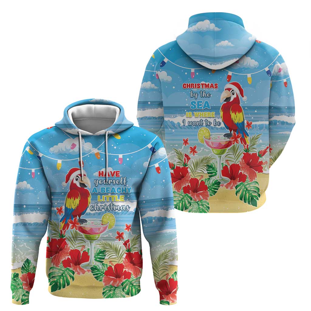 Hawaii Christmas Hoodie Funny Macaw Parrot Tropical Vibe LT05 - Polynesian Pride