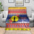 New Caledonia Christmas Blanket Kanaky Poinsettia Joyeux Noel