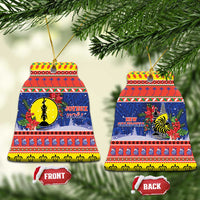 New Caledonia Christmas Ceramic Ornament Kanaky Poinsettia Joyeux Noel