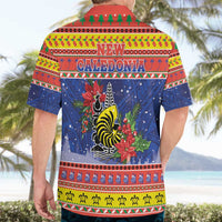 New Caledonia Christmas Hawaiian Shirt Kanaky Poinsettia Joyeux Noel
